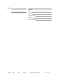 Form CSX105 Request to Allow Service by Publication - Minnesota, Page 2