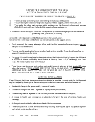 Form CSX201 Motion to Modify Child Support - Expedited Child Support Process - Minnesota