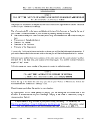 Form CSX2501 Instructions for Motion to Reinstate Recreational Licenses - Minnesota