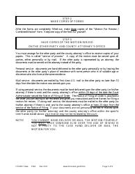 Form CSX801 Instructions for Motion for Review / Combined Motion - Expedited Child Support Process - Minnesota, Page 3