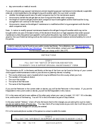 Instructions for Form CSD202 Notice of Motion and Motion to Modify Child Support and/or Spousal Maintenance - Minnesota, Page 2