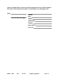 Form CSD601 Notice to Obligor of Medical Support Enforcement - Minnesota, Page 2
