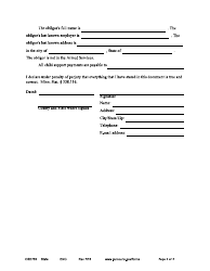 Form CSD703 Affidavit of Default of Child Support Judgment - Minnesota, Page 2