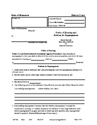 Document preview: Form EXP102 Notice of Hearing and Petition for Expungement - Minnesota