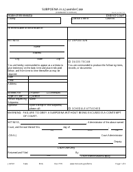 Form JUV501 Subpoena in a Juvenile Case - Minnesota