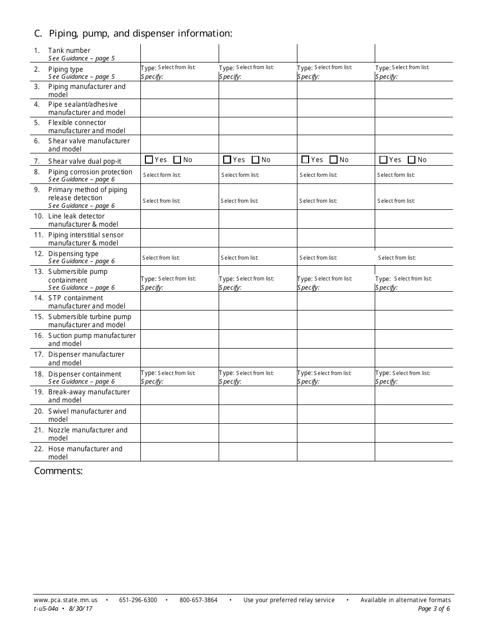Ust Notification Form - Minnesota, Page 3