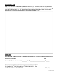 Minnesota State Election Law Complaint Form - Minnesota, Page 2