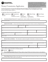 Document preview: Notary Commission Application Form - Minnesota