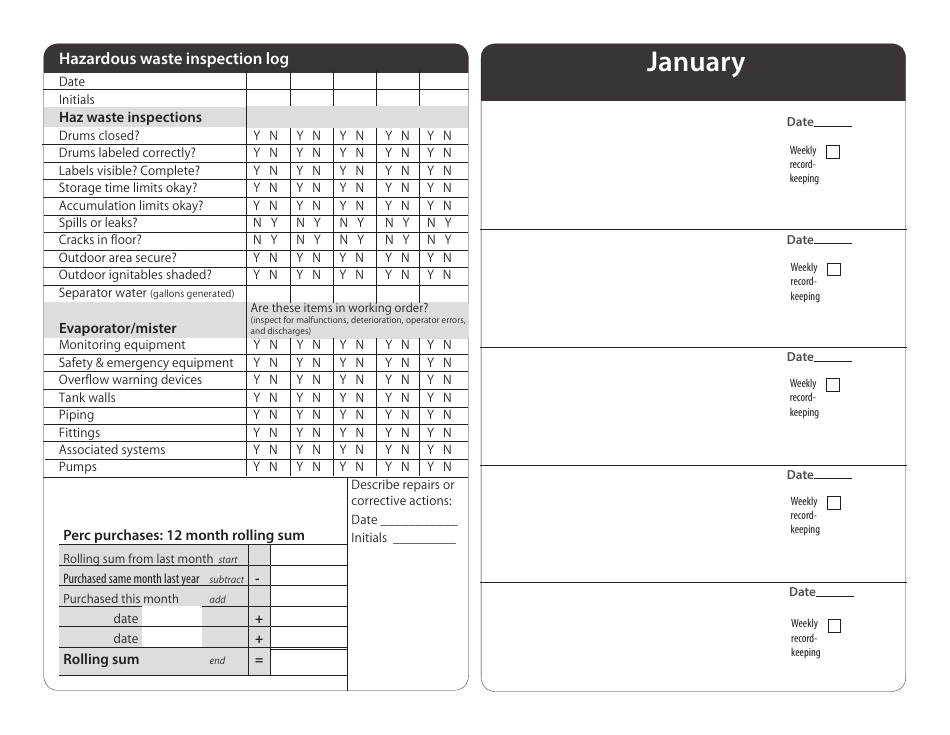 Compliance Calendar for Minnesota Dry Cleaners - Minnesota, Page 11