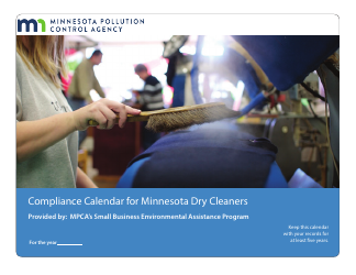 Compliance Calendar for Minnesota Dry Cleaners - Minnesota
