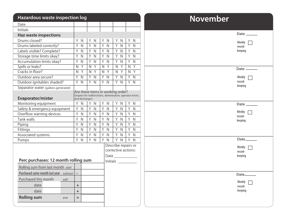 Compliance Calendar for Minnesota Dry Cleaners - Minnesota, Page 31