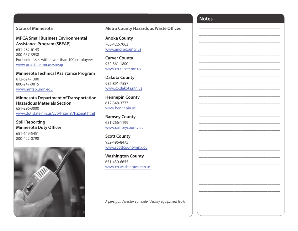 Compliance Calendar for Minnesota Dry Cleaners - Minnesota, Page 34
