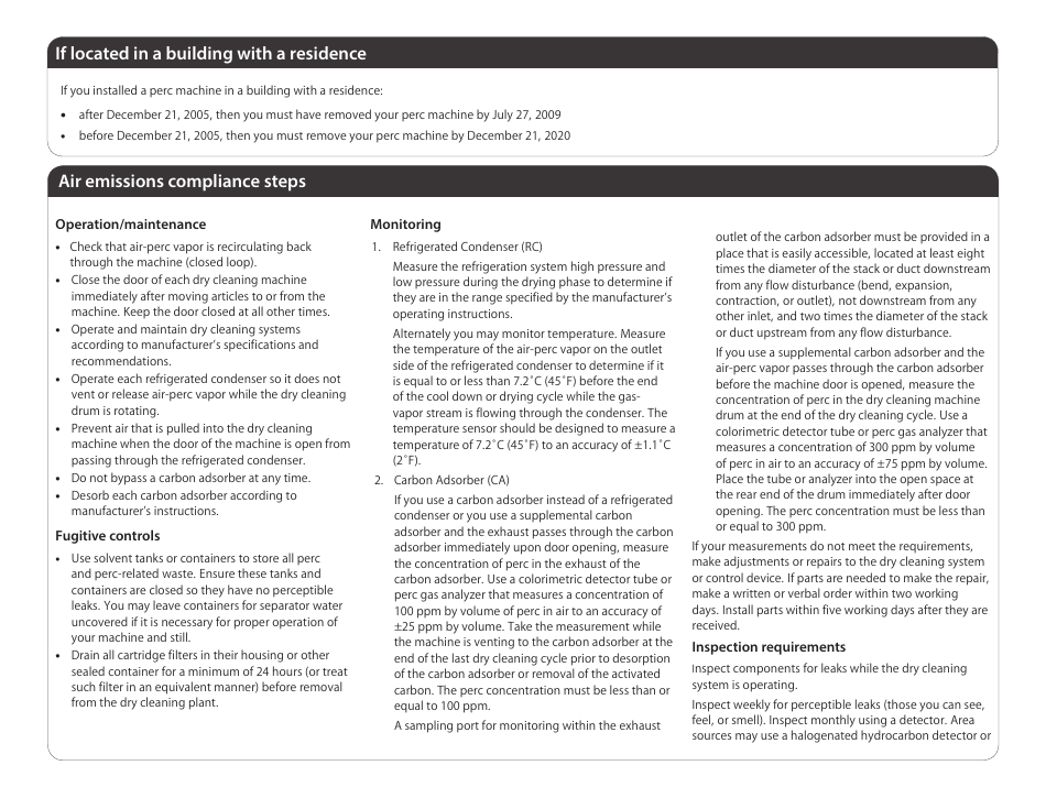 Compliance Calendar for Minnesota Dry Cleaners - Minnesota, Page 4