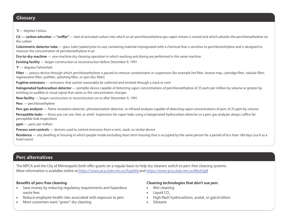 Compliance Calendar for Minnesota Dry Cleaners - Minnesota, Page 9