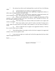 Appendix E Petition Regarding Aggravated Sentence - Minnesota, Page 2