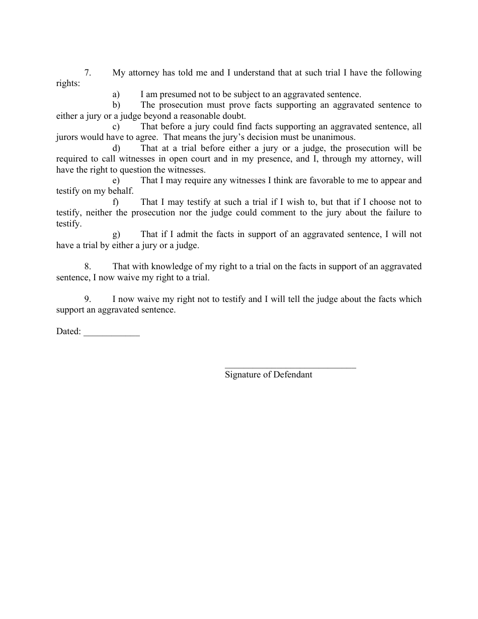 Appendix E Petition Regarding Aggravated Sentence - Minnesota, Page 2
