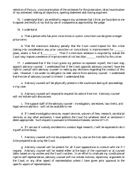 Form 11 Petition to Proceed as Pro Se Counsel - Minnesota, Page 3
