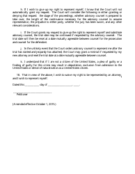 Form 11 Petition to Proceed as Pro Se Counsel - Minnesota, Page 4