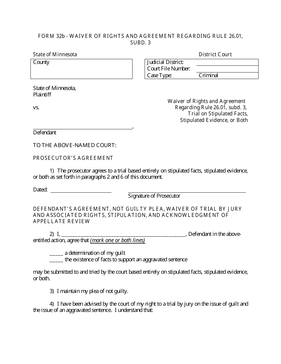 Form 32B - Fill Out, Sign Online and Download Printable PDF, Minnesota ...