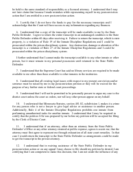 Form 38 Waiver of Counsel on Post-conviction Proceedings - Minnesota, Page 2