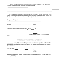 Form 44 Application for Judicial Determination of Probable Cause to Detain - Minnesota, Page 2