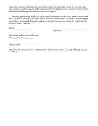 Form 37 Waiver of Counsel on Direct Appeal - Minnesota, Page 3