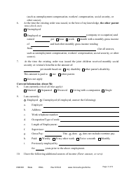 Form CSD303 Affidavit in Support of Responsive Motion to Modify Child Support and/or Spousal Maintenance - Minnesota, Page 3