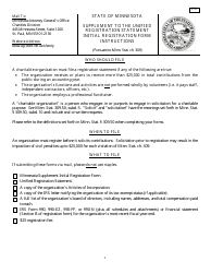 Form CS1 &quot;Supplement to the Unified Registration Statement Initial Registration Form&quot; - Minnesota