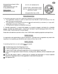 Form C1 Charitable Organization Initial Registration Form - Minnesota