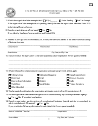 Form C1 Charitable Organization Initial Registration Form - Minnesota, Page 4