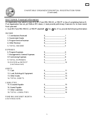 Form C1 Charitable Organization Initial Registration Form - Minnesota, Page 5