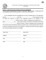 Form C1 Charitable Organization Initial Registration Form - Minnesota, Page 6