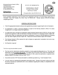 Form T3 Charitable Trust Exemption Form - Minnesota