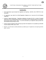 Form C2 Charitable Organization Annual Report Form - Minnesota, Page 3