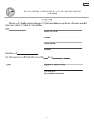 Form PFR1 Professional Fundraiser Registration Statement - Minnesota, Page 6