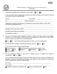 Form PFR2 Professional Fundraiser Solicitation Notice - Minnesota, Page 5