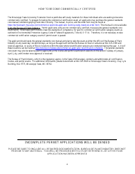 Permit Examination Application Form - Mississippi, Page 4
