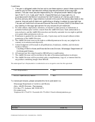 Publication Permission Form - Mississippi, Page 2