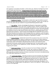 &quot;Loan Agreement Form - Mississippi Employer-Assisted Housing Teacher Program&quot; - Mississippi, Page 2