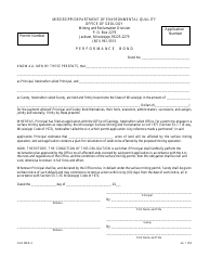 Document preview: Form MRD-4 Performance Bond - Mississippi
