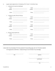Form MRD-3A Application to Amend an Existing Permit - Mississippi, Page 4