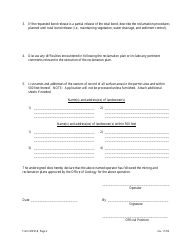 Form MRD-8 Application for Bond Release - Mississippi, Page 2