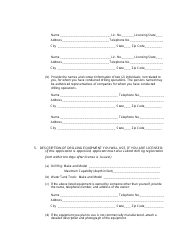 Restricted Driller&#039;s License Application Form - Mississippi, Page 2