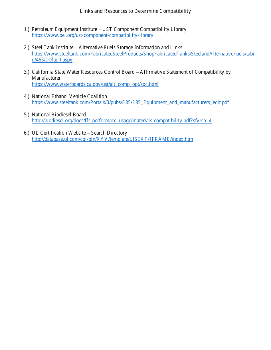 Alternative Fuel / Hazardous Substances Compatibility Checklist Form - Mississippi, Page 3