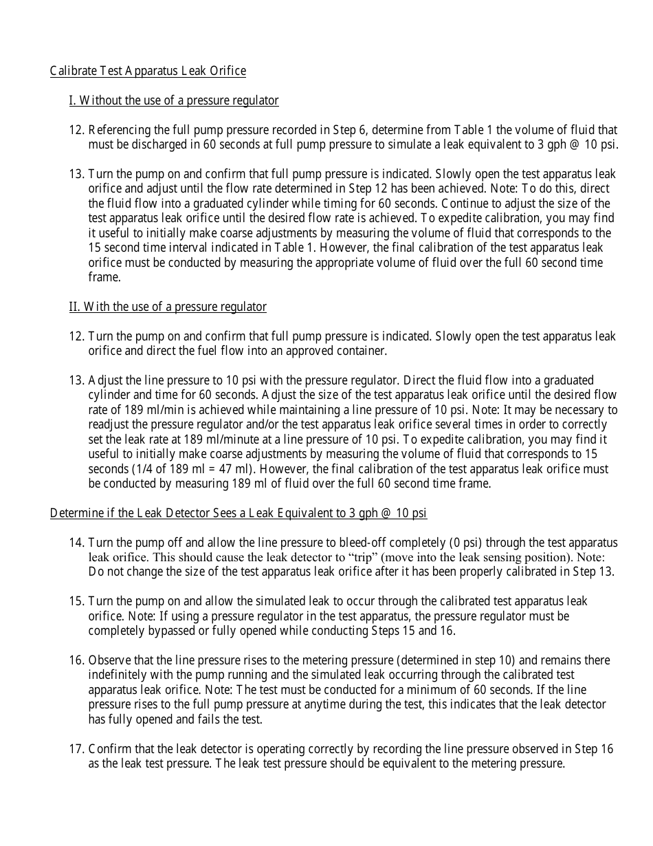 Annual Automatic Line Leak Detector Testing Form - Mississippi, Page 3