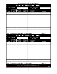 Product Recovery Chart Form - Ten-Day Bailing Program - Mississippi, Page 2