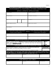 Document preview: Environmental Response Action Contractor (Erac) Update Application Form - Mississippi