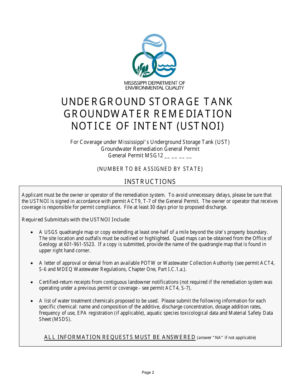 Ust Forms Package - Mississippi, Page 3