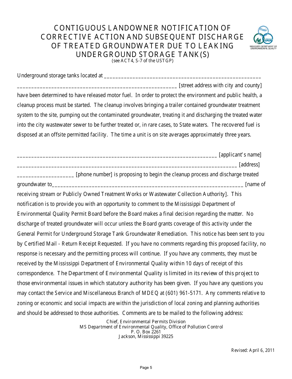 Ust Forms Package - Mississippi, Page 7