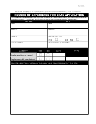 Environmental Response Action Contractor (Erac) Application Packet - Mississippi, Page 10